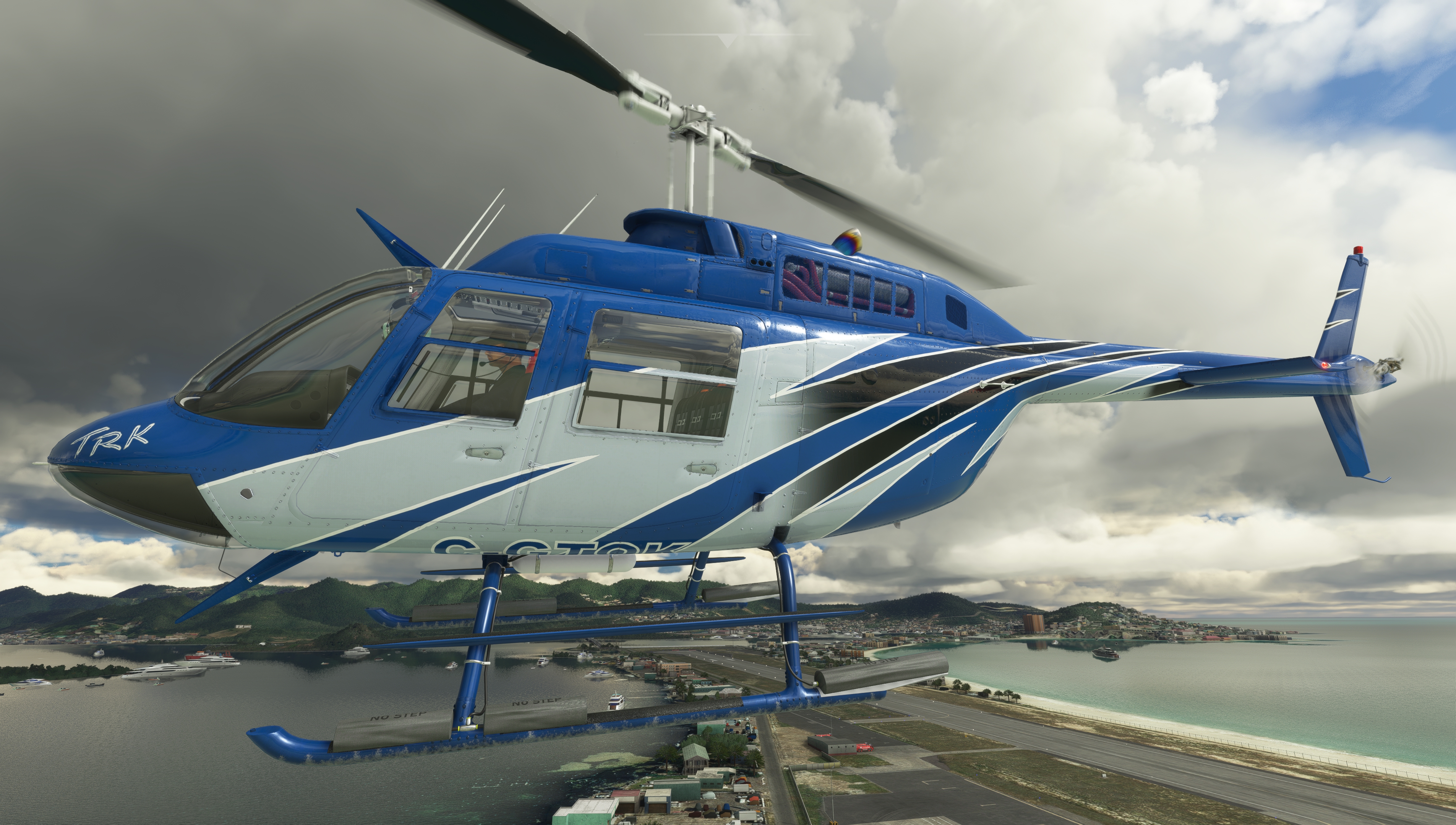 Helicopter driving simulator in Yanshan University (Bell 206)